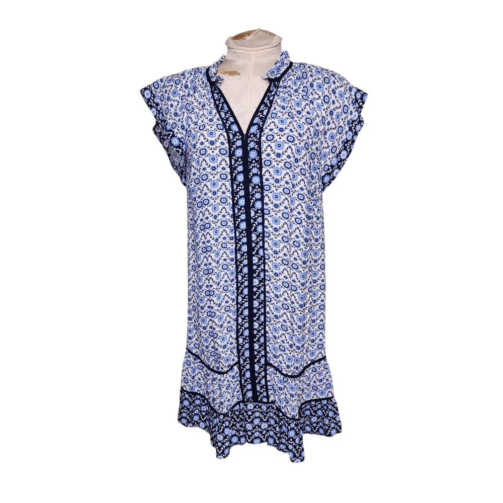 Women's‎ Loft Petite Floral Flutter Swing Dress Size S